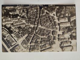 Neuchatel 800m Luftaufnahme uralt
