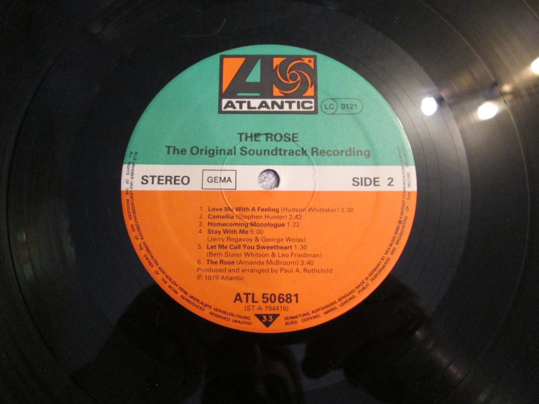 Schallplatten: Vinyle "The Rose" Bette Midler – Gebraucht aus la Chaux-de-Fonds von Lampe 4