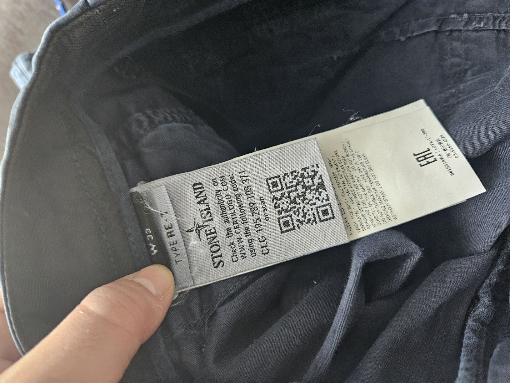 Stone Island Pantaloni: Stone Island Cargohose Blau 33 Type RE-T – Usato da Altendorf venduto da nab_mxj7 3