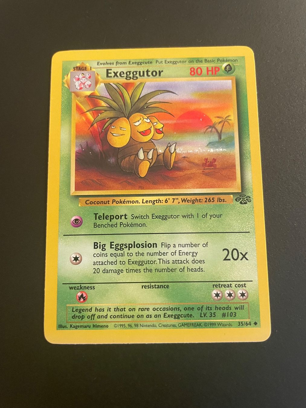 Pokémon Carte collezionabili: Exeggutor 35/64 Jungle – Usato da Zürich venduto da pokemon_cards