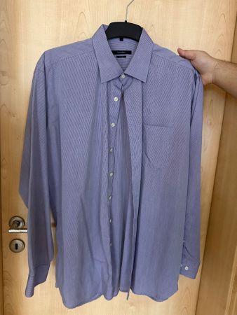 Chemise homme Eterna violette rayée bon état taille L