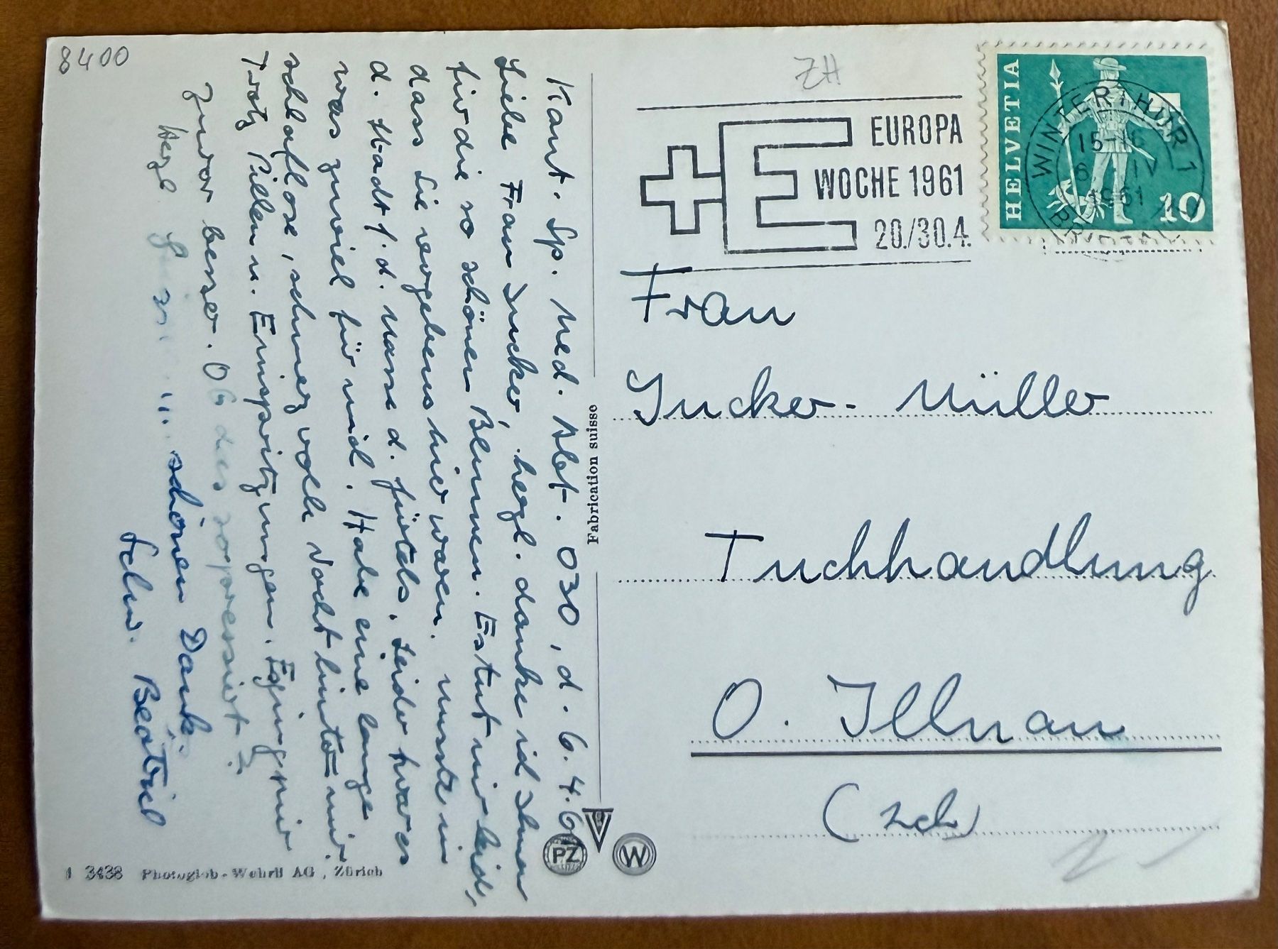 Cartes postales: Winterthur - Kantonsspital 1961 – D'occasion à Lutry par Ediego 1