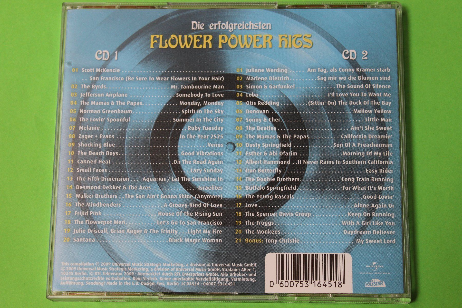 CDs: DIE ULTIMATIVE CHART-SHOW - FLOWER POWER HITS 2CD!!! – Gebraucht aus Tübach von JamesStone 2