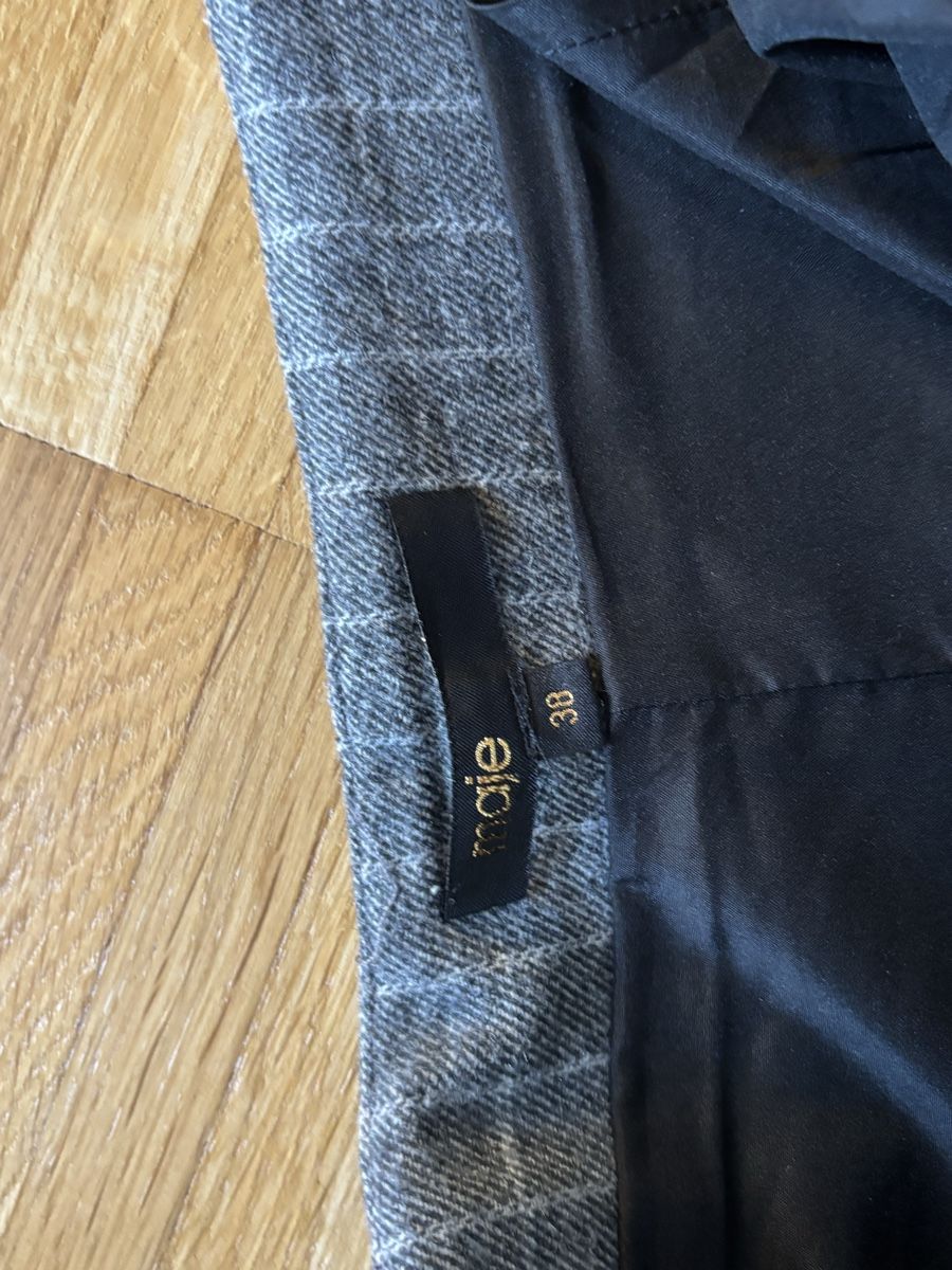 Maje Röcke: Maje Pleated Mini Skirt Grey Check Pattern Size 38 – Neu (gemäss Beschreibung) aus Zürich von dam_552x 1