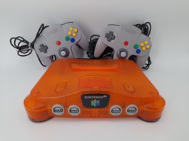 Console Nintendo 64 Orange avec 2 manettes