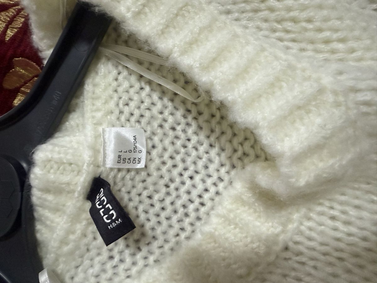 H&M Pullover & Sweatshirts: H&M Strickpullover, Wollpullover, Winter, Blumenmuster, L – Neu (gemäss Beschreibung) aus Zürich von Herbion1 3