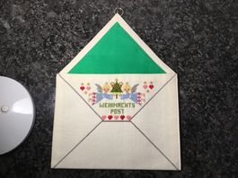Weihnachtspost - Aufbewahrung, Handarbeit Kreuzstich