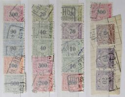SWITZERLAND: Lot des timbres ferroviaires, O