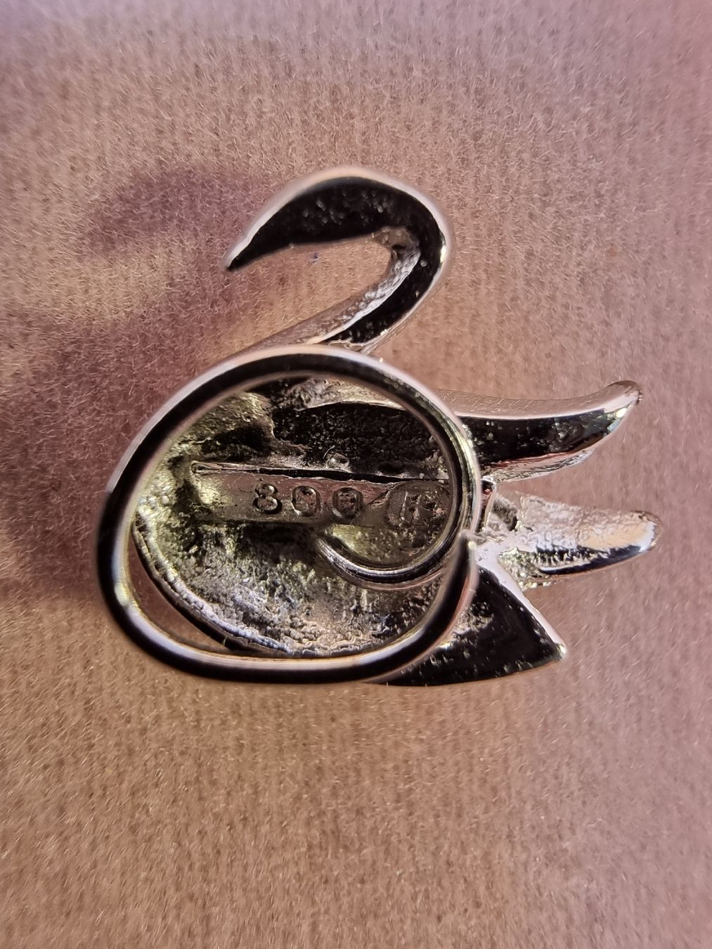 Statuette: Schwan  800er Silber – Usato da Helgisried venduto da zuegli.24 2