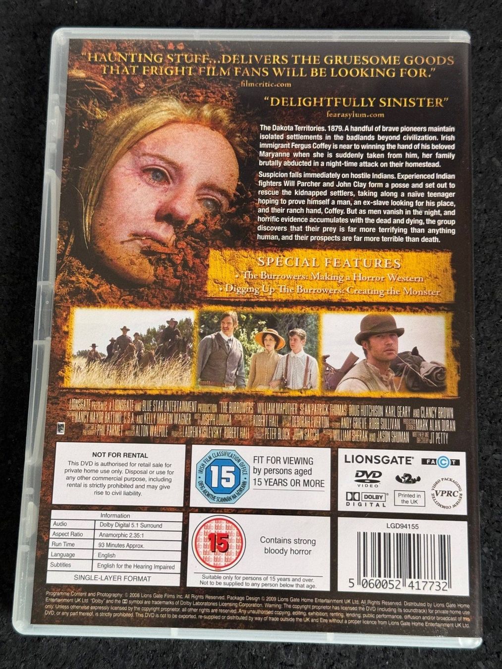 Tous les DVDs: The Burrowers "Evil will surface" DVD EN – D'occasion à Fribourg par tschjoly 1