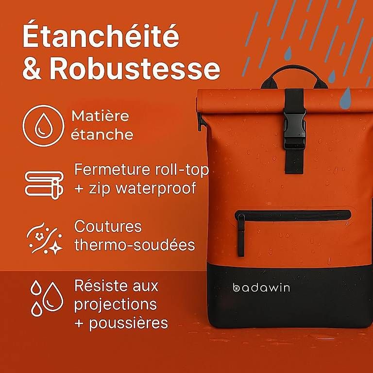 Rucksäcke: Sac à dos de vélo NEUF BADAWIN Anna 2 en 1, 27L – Neu und originalverpackt aus Sugiez von factorysportoutlet 2