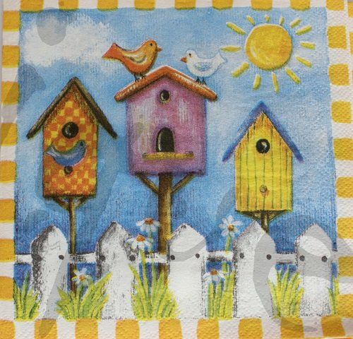 Tovaglioli: Serviette vogelhäuser (rar) – Nuovo (secondo la descrizione) da Schlatt TG venduto da kreativ-atelier