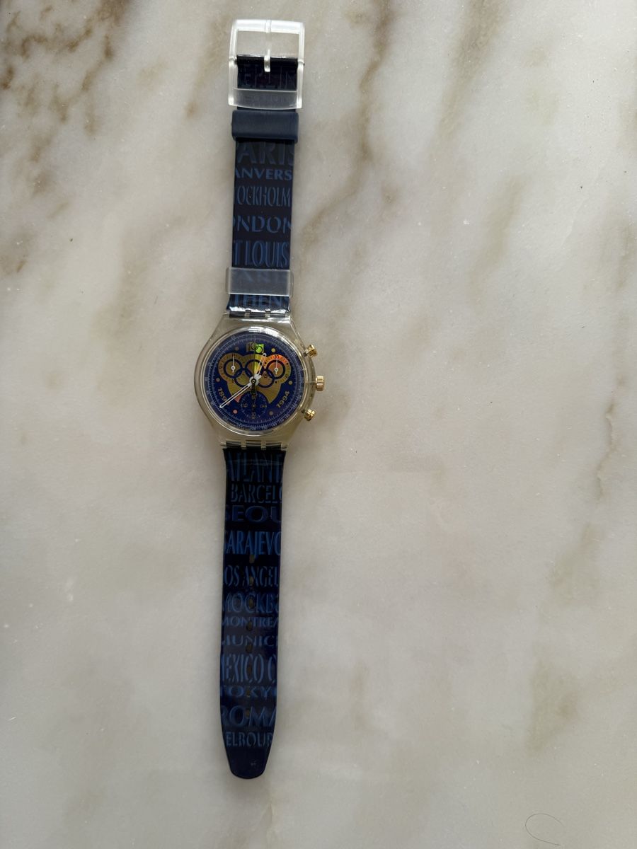 Swatch Orologi: Swatch Chrono Olympia Jubiläumsuhr – Nuovo e nell'imballaggio originale da Aeugst am Albis venduto da Skifahrer76 3