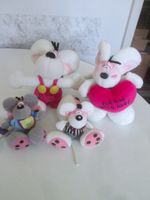 4 Diddl-Vintage-Plüschfiguren