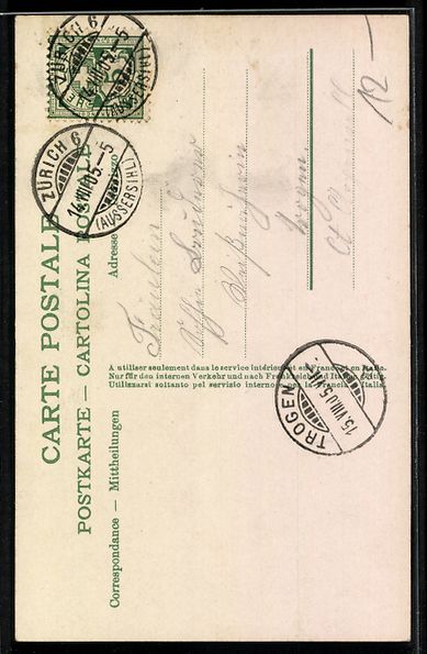 Cartoline postali: Zürich, Strassenbahn auf der Bahnhofstr – Usato da Berlin venduto da bartko-reher 1