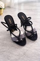 Fendi Sandalen, Schwarz, Grösse 35, Guter Zustand