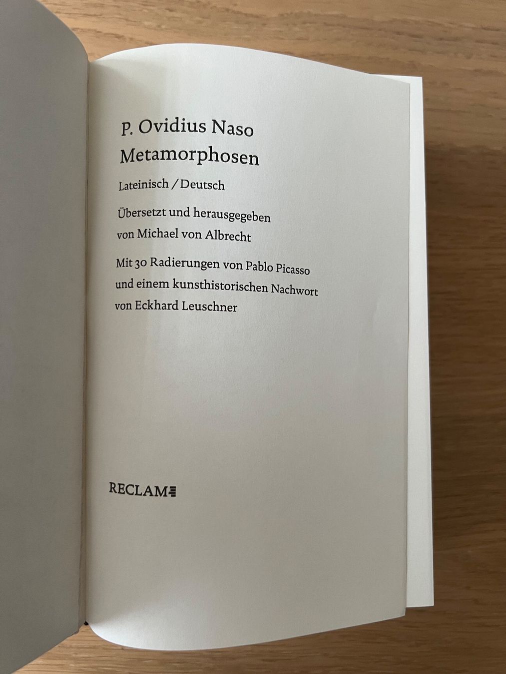 Libri: Ovid Metamorphosen Deutsch/Latein – Usato da Adliswil venduto da emigru2 3