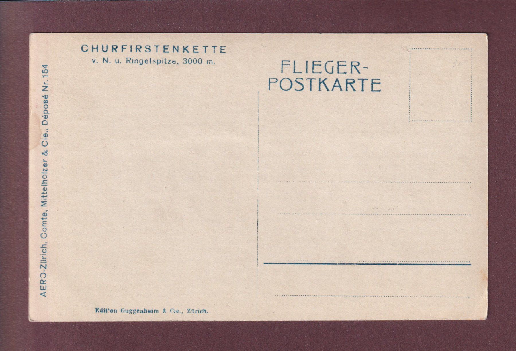 Ansichtskarten: CHURFIRSTEN - Flieger-Postkarte – Gebraucht aus Pully von nicecards 1