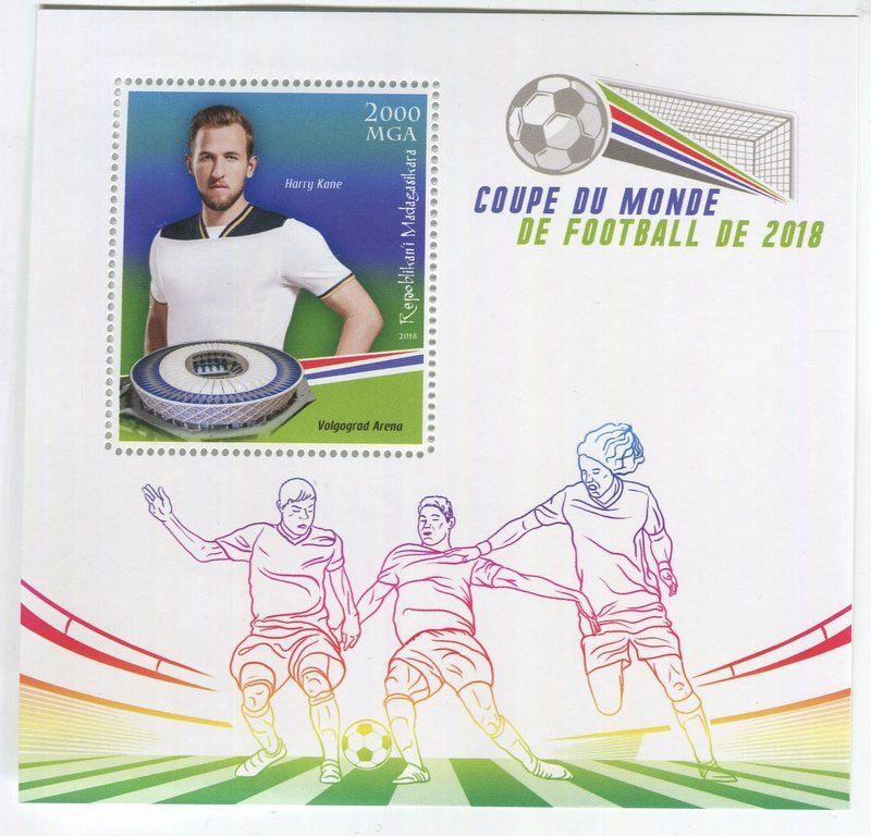 Alle Briefmarken: Block "Fussball". Madagaskar. – Neu und originalverpackt aus Basel von Butsch5