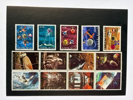 Briefmarken Jugoslawien und Umm Al Qiwain Weltraum