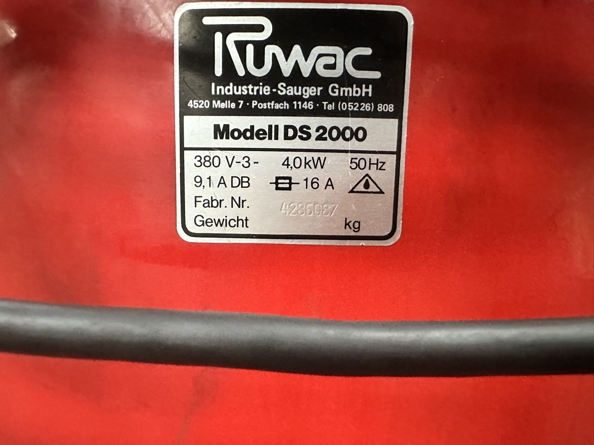 Staubsauger & Zubehör: Industriesauger Ruwac DS 2000 Lieferbar – Gebraucht aus Nebikon von schnischna80 3