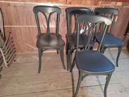 Set 4 Thonet Stühle Bugholz um 1920