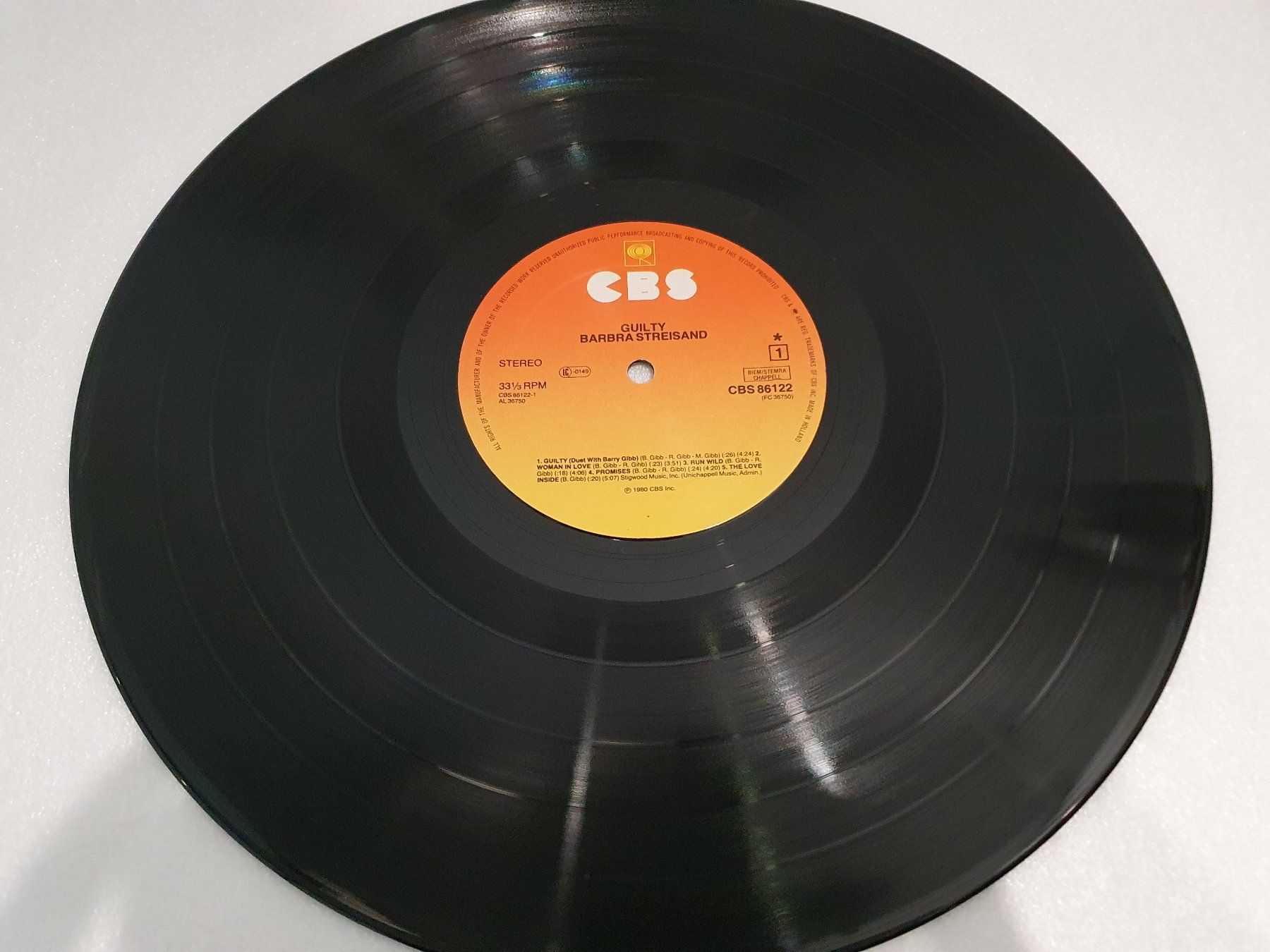 Dischi in vinile: Streisand – Guilty – Usato da Uster venduto da Vinyl-Leidenschaft 5