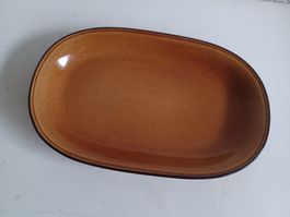 RÖSSLER Große Platte karamellfarbene 28x18 cm -C44