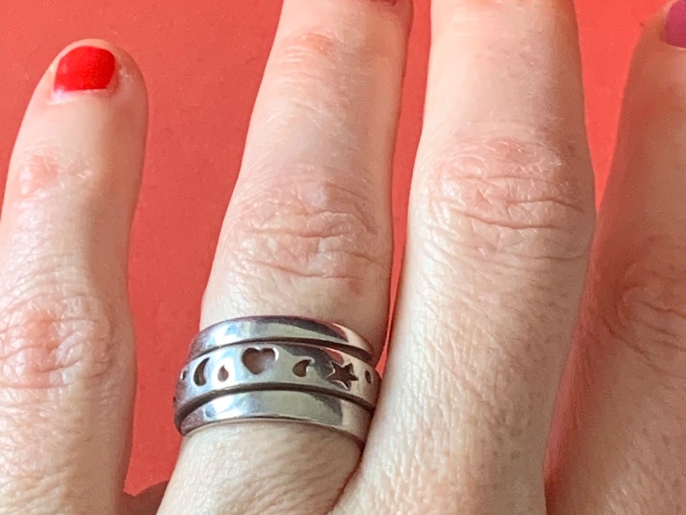 Anelli: Silberring Herz und Mond (54) – Usato da Laufen venduto da Bellebellezza 1
