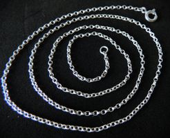 Silber 925 Anker Halskette 50 cm / 1,5 mm