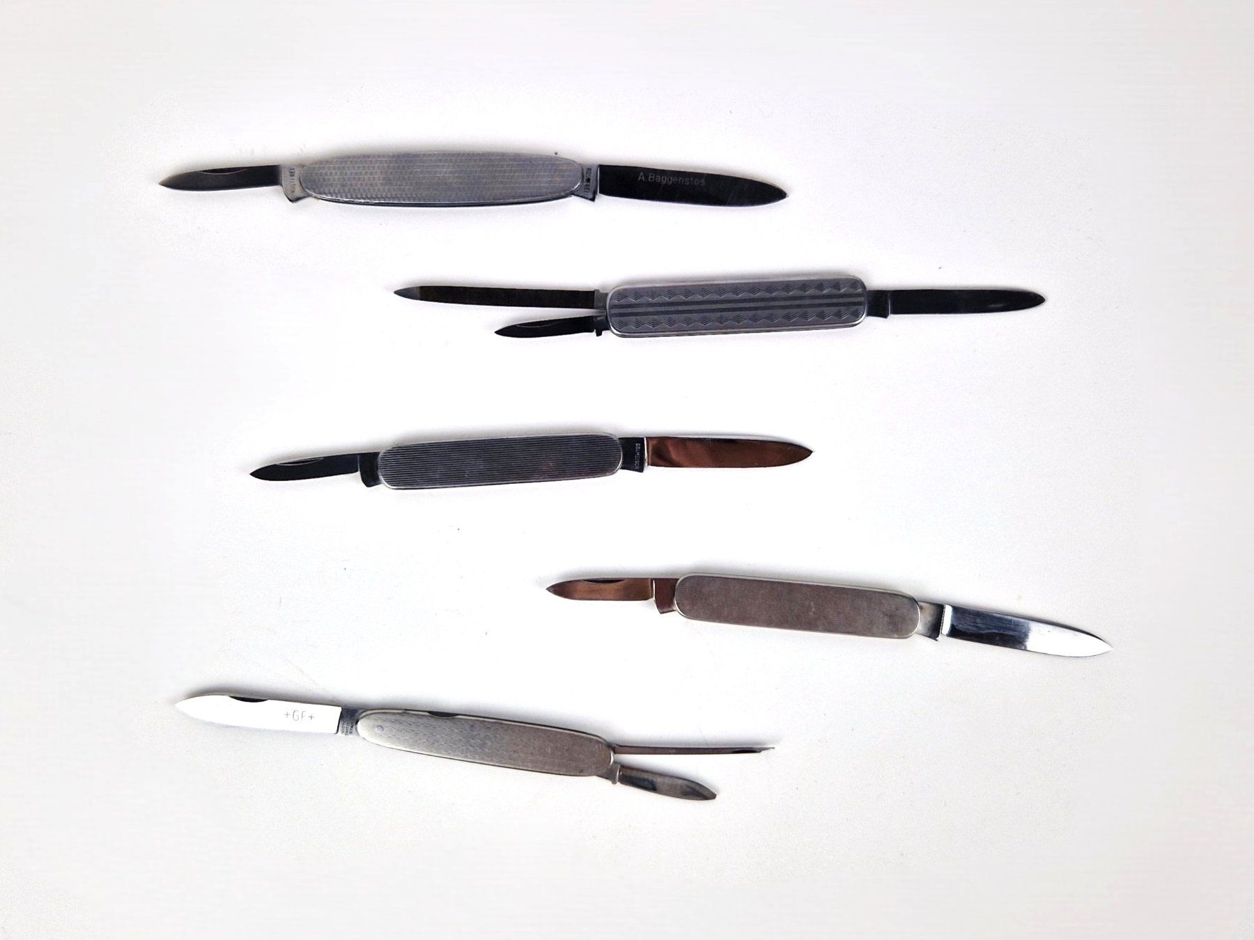 Taschenmesser: Sackmesser im 5er Set – Gebraucht aus Basel von Restwert_Basel 1