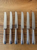 6 versilberte Messer Orfèvrerie Ercuis