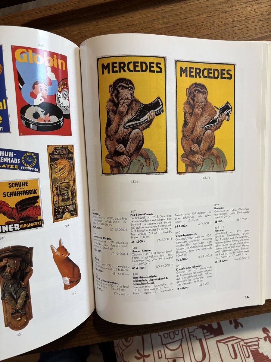 Insegne: Alte Reklame, Emailschild, Buch, Jukebox – Usato da Staufen venduto da timelessvintage 4