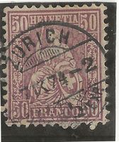 ri-ZÜRICH 07.09.74 auf Zu#43 Mi#35 Vollstempel [17B5]