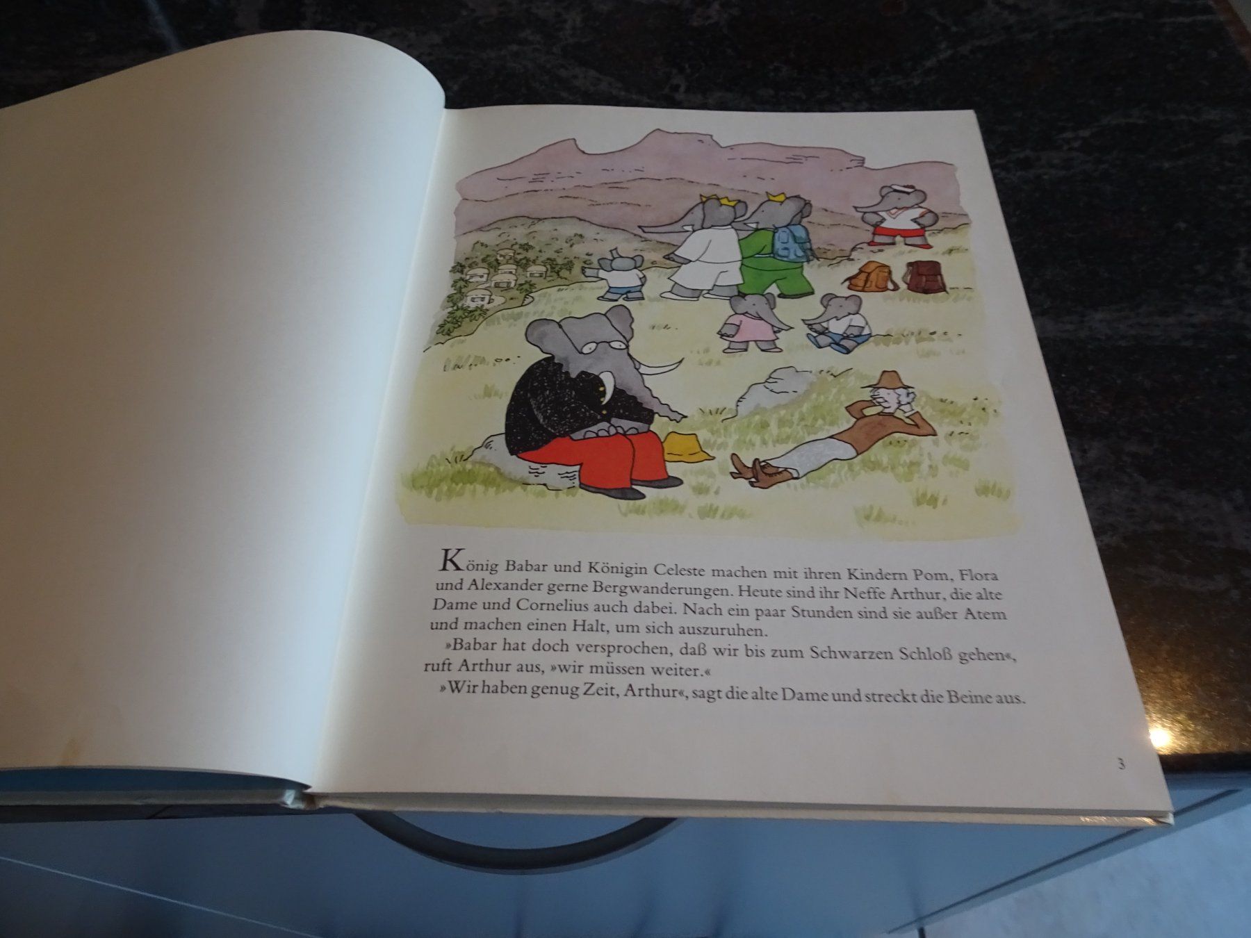 Libri: Babar und das Gespenst, Kinderbuch  Laurent de Brunhoff 1983 – Usato da Zürich venduto da Roulet 3