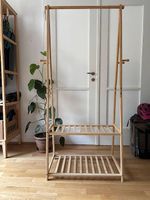 Garderobe mit Schuhregal aus Bambus 