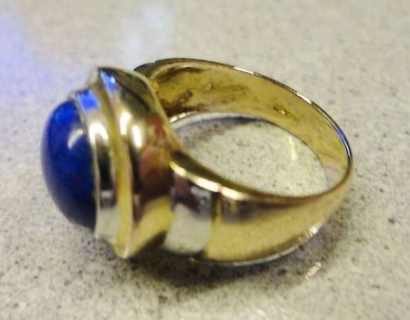 Anelli: Lapis-Lazuli Ring gestempelt – Nuovo (secondo la descrizione) da Bleienbach venduto da Mineral_Antik57 1