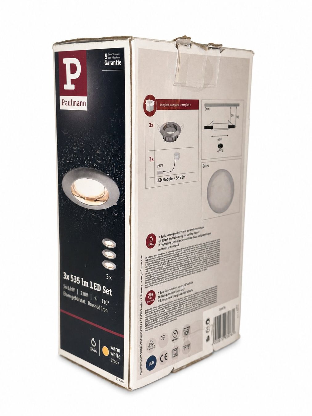 Paulmann Lustres & lampes de plafonds: Paulmann LED Einbauspots 3er Set 939.76 – Neuf (Voir description) à Hunzenschwil par foe_z7s9 1