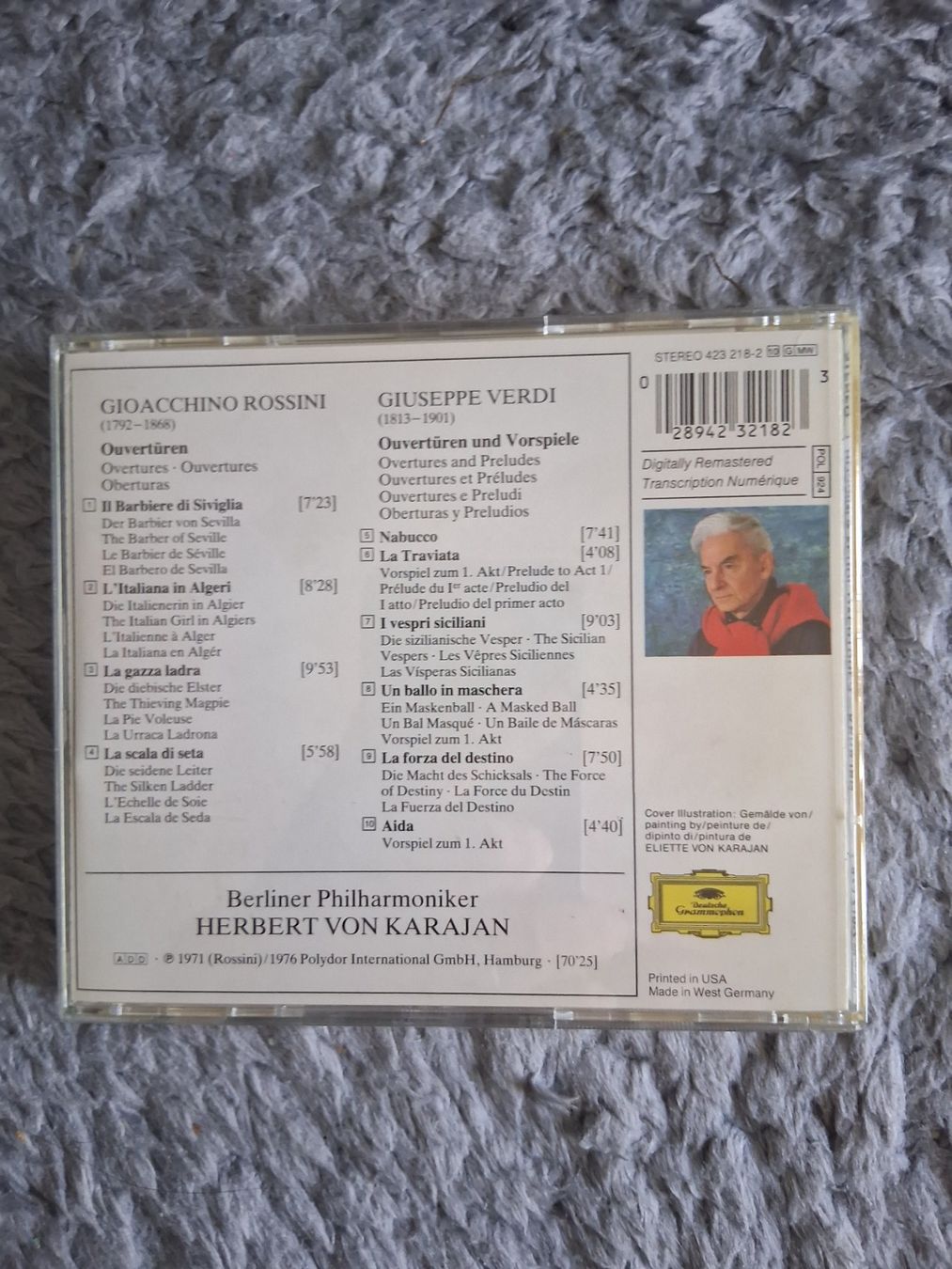 CDs: ROSSINI & VERDI OVERTURES   KARAJAN    CD – Gebraucht aus Wetzikon ZH von Ramones01 1