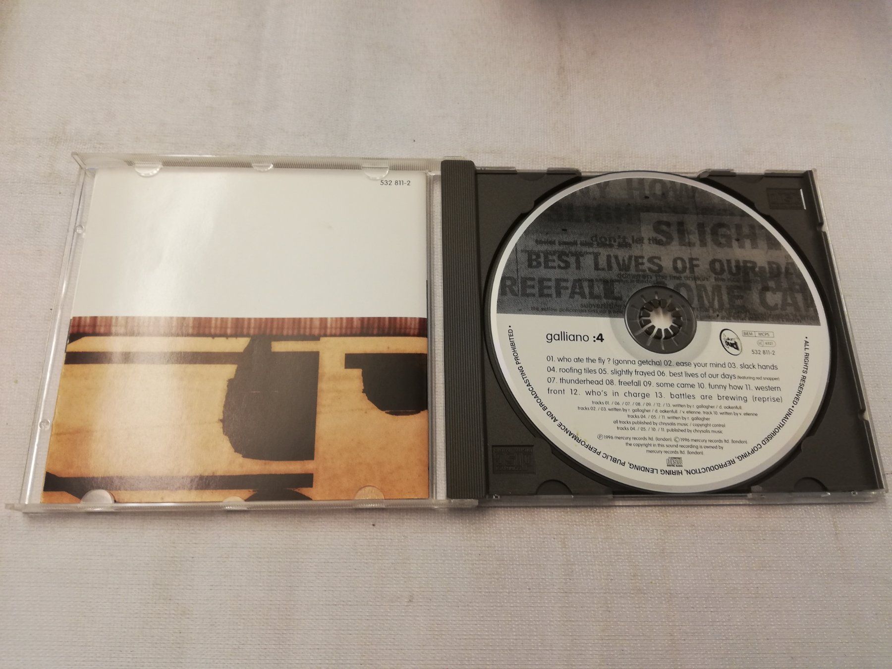 CD: GALLIANO - :4 – Usato da Bern venduto da Vinylsound.ch 2