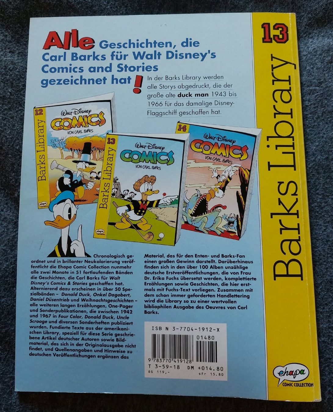 Fumetti: Comics von Carl Barks. Walt Disney – Usato da Urtenen-Schönbühl venduto da Kahru 1