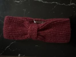Warmes Strick-Stirnband Beanie Winter Mütze Damen Mädchen ro