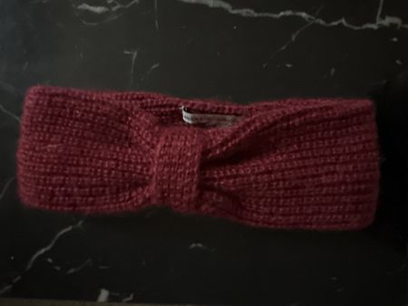 Warmes Strick-Stirnband Beanie Winter Mütze Damen Mädchen ro