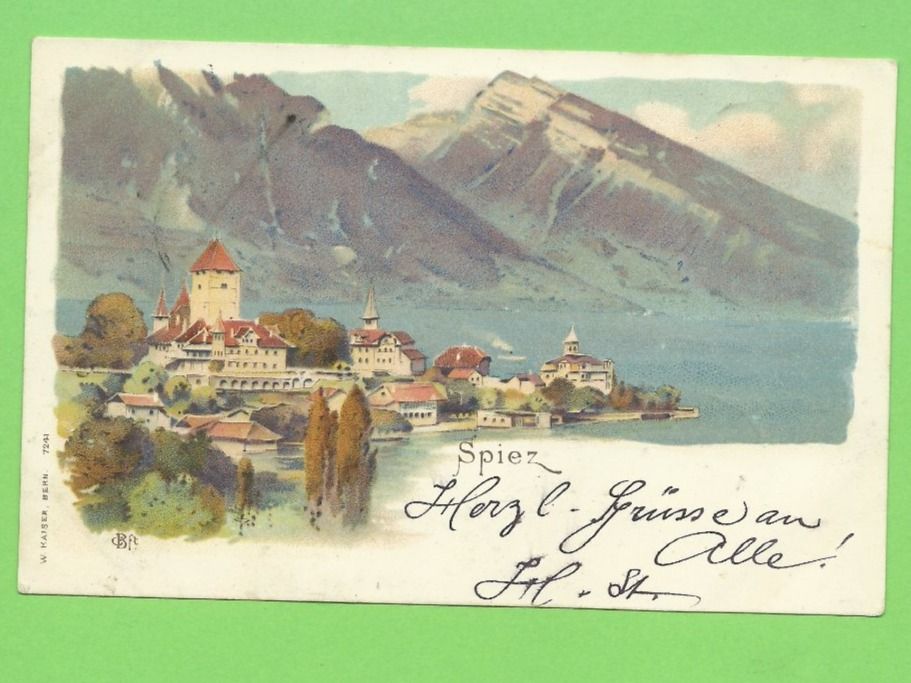 Cartoline postali: Spiez – Usato da Zürich venduto da t24_de