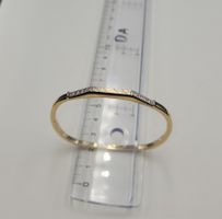 Gold 585 Tricolour Armreif mit Diamanten