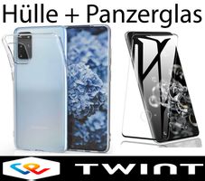 Hülle + Panzerglas Clear Case für Samsung S21 /ULTRA/PLUS/FE