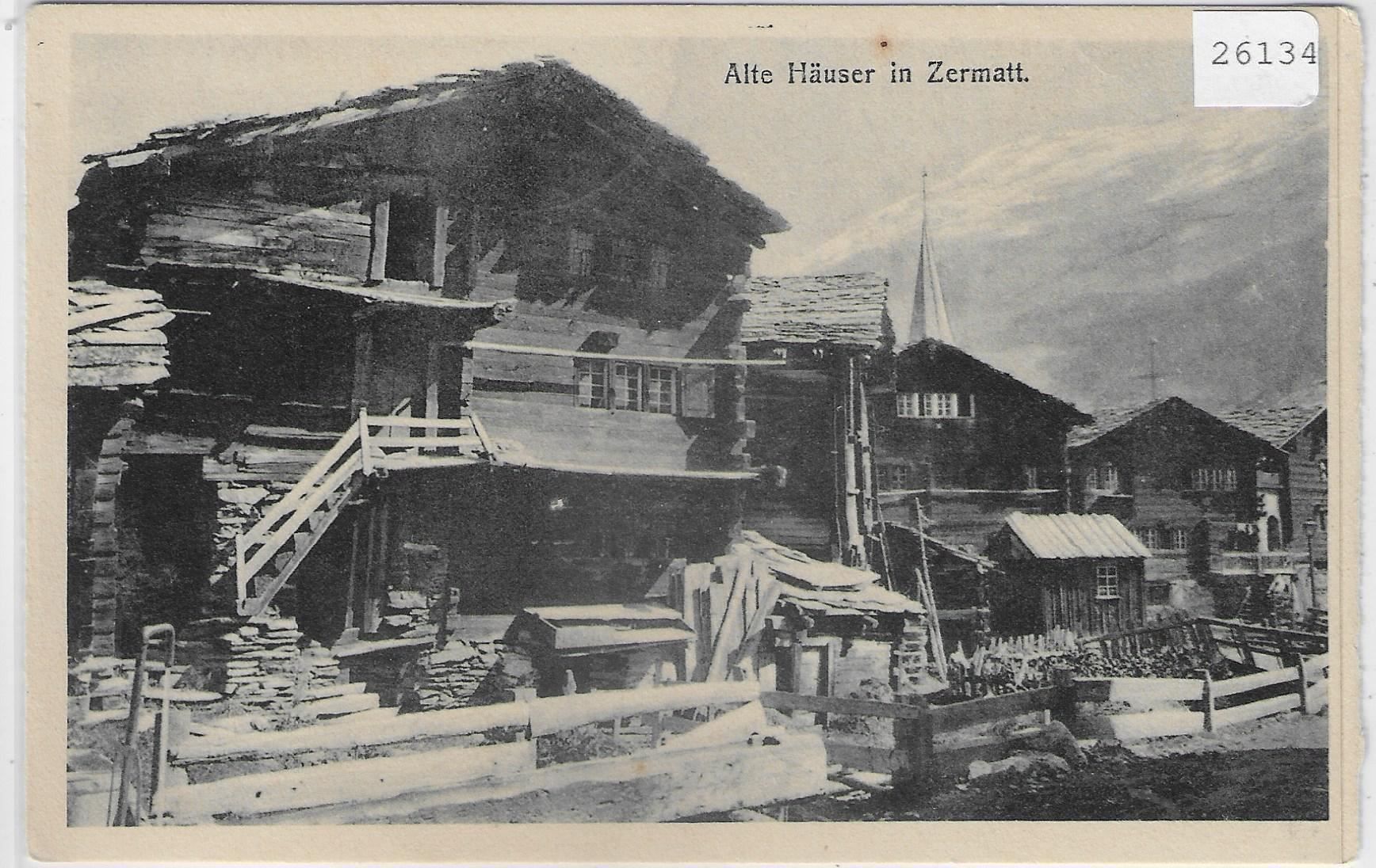 Cartoline postali: Alte Häuser in Zermatt – Usato da Ettingen venduto da Kartenplanet