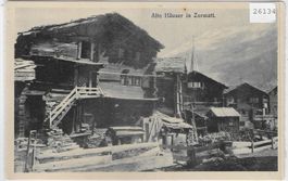 Alte Häuser in Zermatt