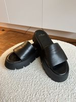Schwarze Copenhagen Slippers ,Nappa‘ made in Italy Grösse 40