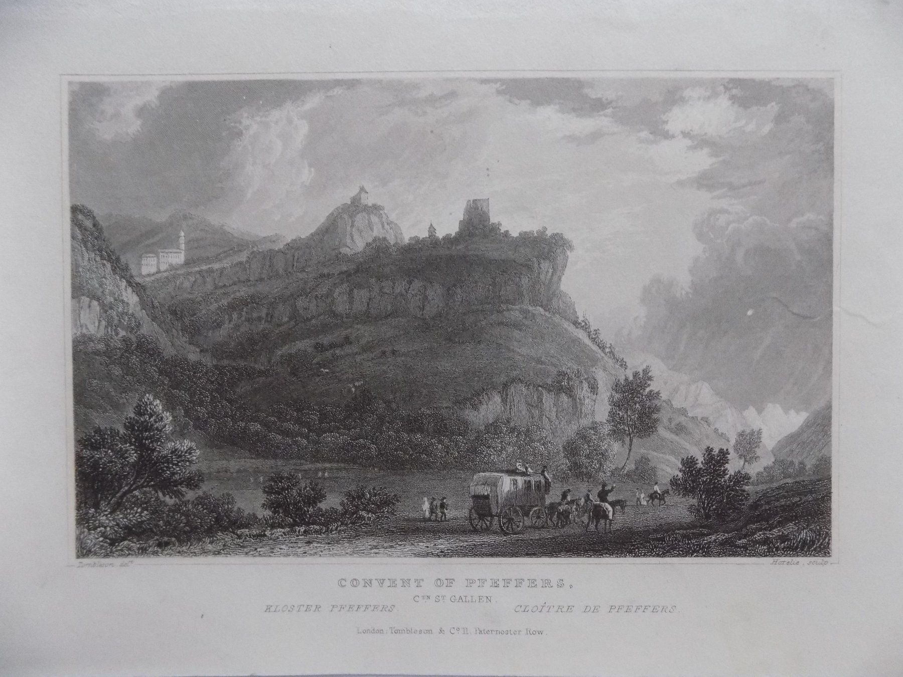 Gravures: Pfäfers von Tombleson – D'occasion à Risch par Antikfee 1